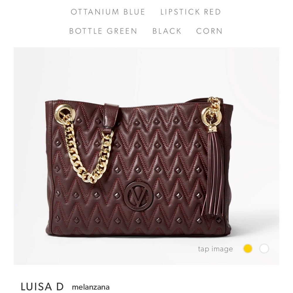 Brand New Valentino LUISA D Melanzana Hand Bag